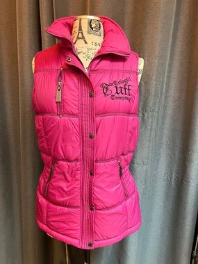 Cowgirl Tuff Hot Pink Quilted Vest